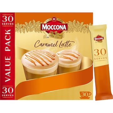 Moccona Coffee Sachets Caramel Latte 30 pack