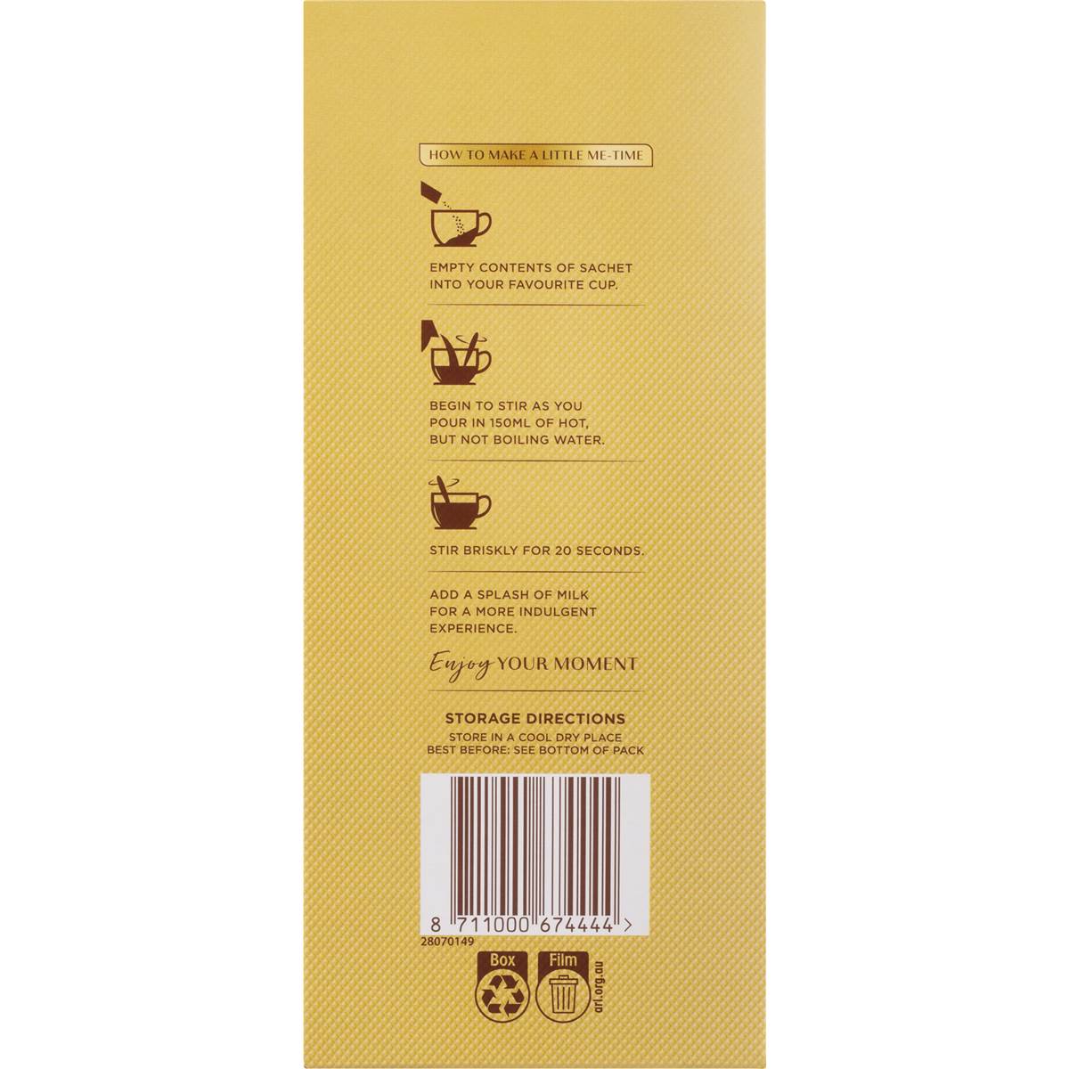 Moccona Coffee Sachets Caramel Latte 30 pack