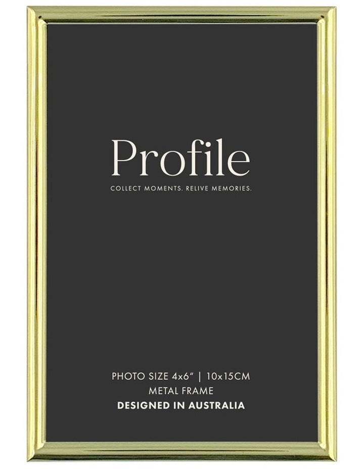 Habitat Metal Photo Frame 4x6 in Brass