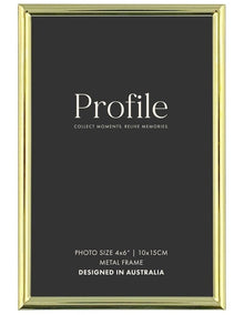 Habitat Metal Photo Frame 4x6 in Brass