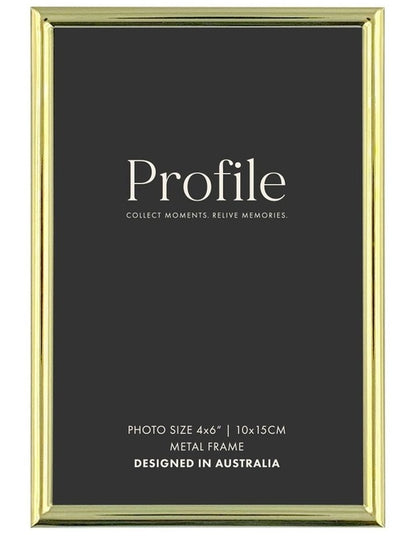 Habitat Metal Photo Frame 4x6 in Brass
