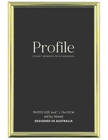 Habitat Metal Photo Frame 4x6 in Brass