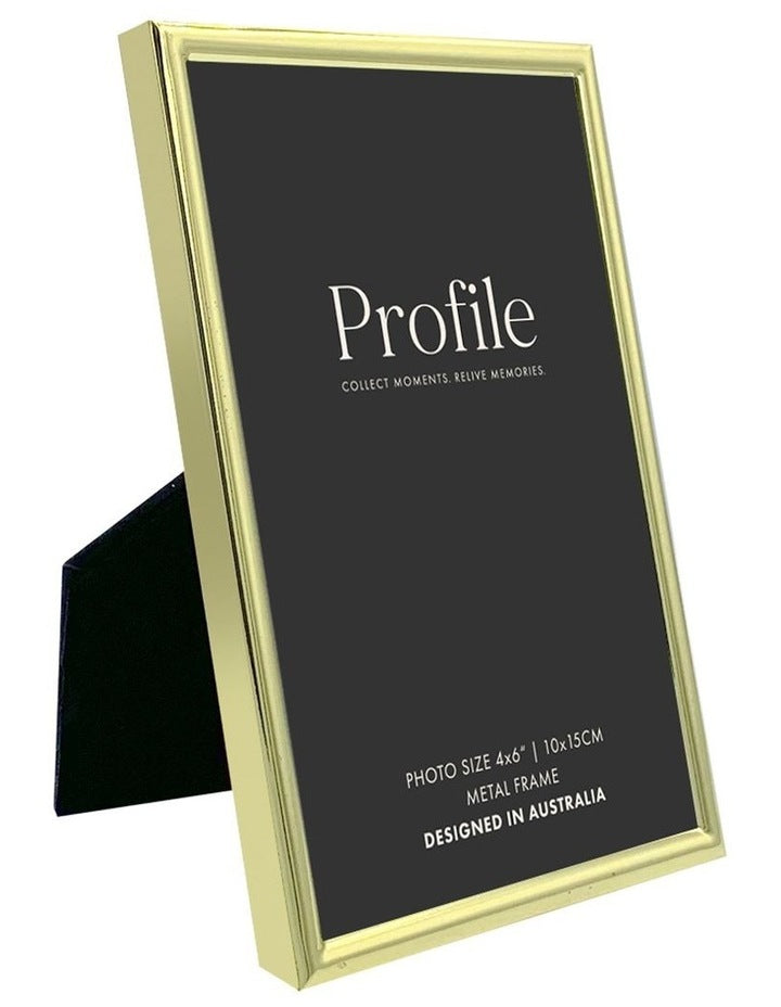 Habitat Metal Photo Frame 4x6 in Brass