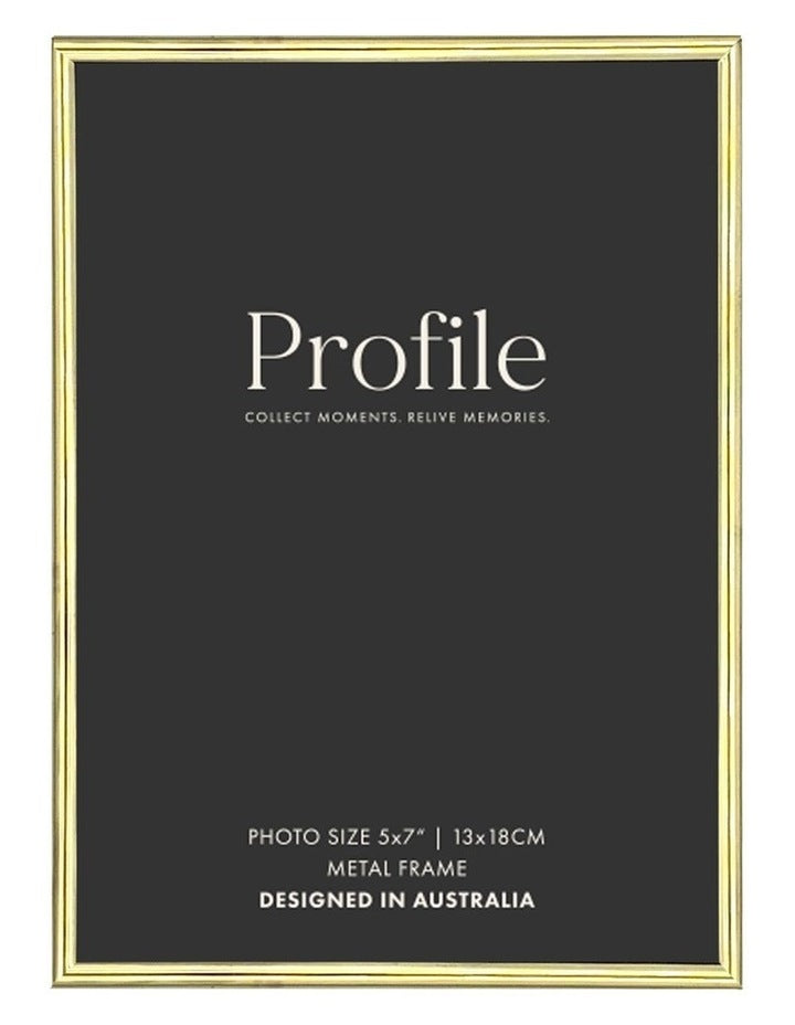 Habitat Metal Photo Frame 5x7 in Brass