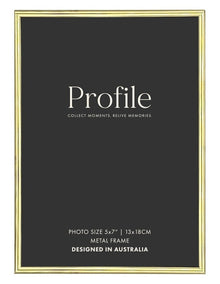 Habitat Metal Photo Frame 5x7 in Brass