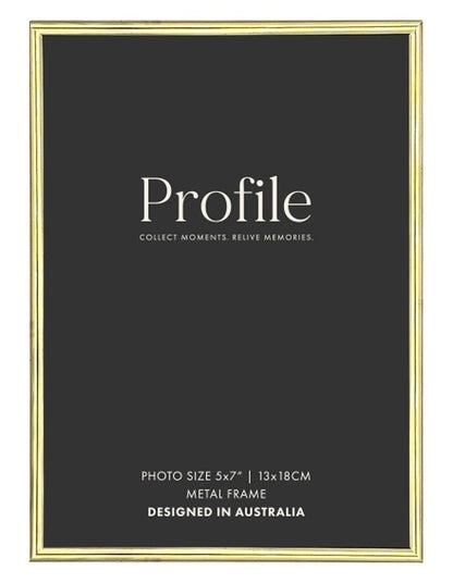 Habitat Metal Photo Frame 5x7 in Brass