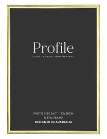 Habitat Metal Photo Frame 5x7 in Brass
