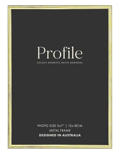 Habitat Metal Photo Frame 5x7 in Brass
