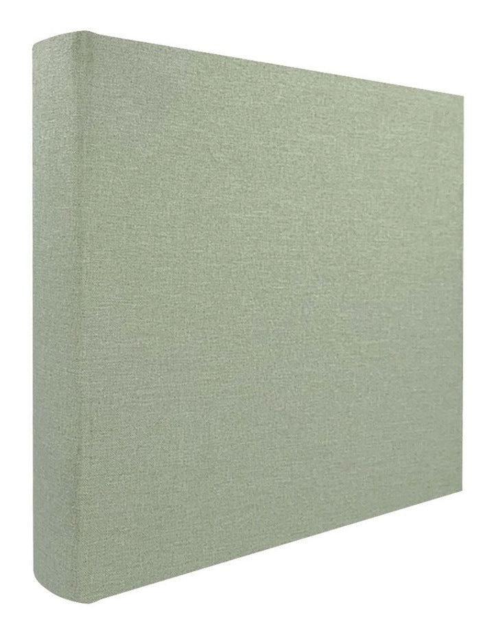 Plush Linen Photo Album 200 Photo Capacity in Sage