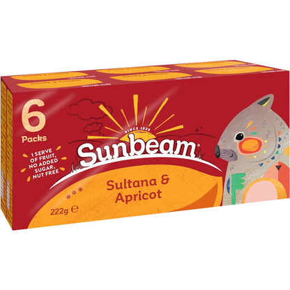Sunbeam Sultanas & Apricot 6 Pack