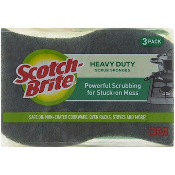 Scotch-Brite Heavy Duty Scourer & Sponge 3 pack