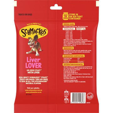 Schmackos Strapz With Liver Dog Treats 500g