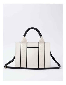Barbados Tote Bag in Chalk/Black