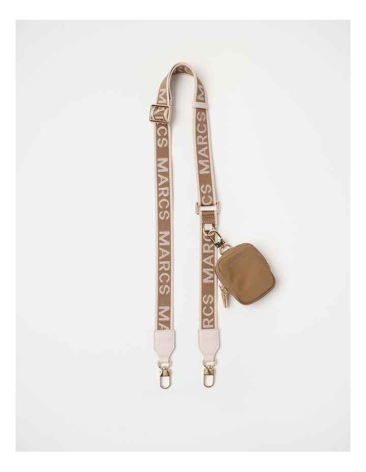 Cali Bag Strap & Pouch in Taupe Combo