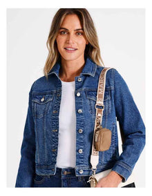 Cali Bag Strap & Pouch in Taupe Combo