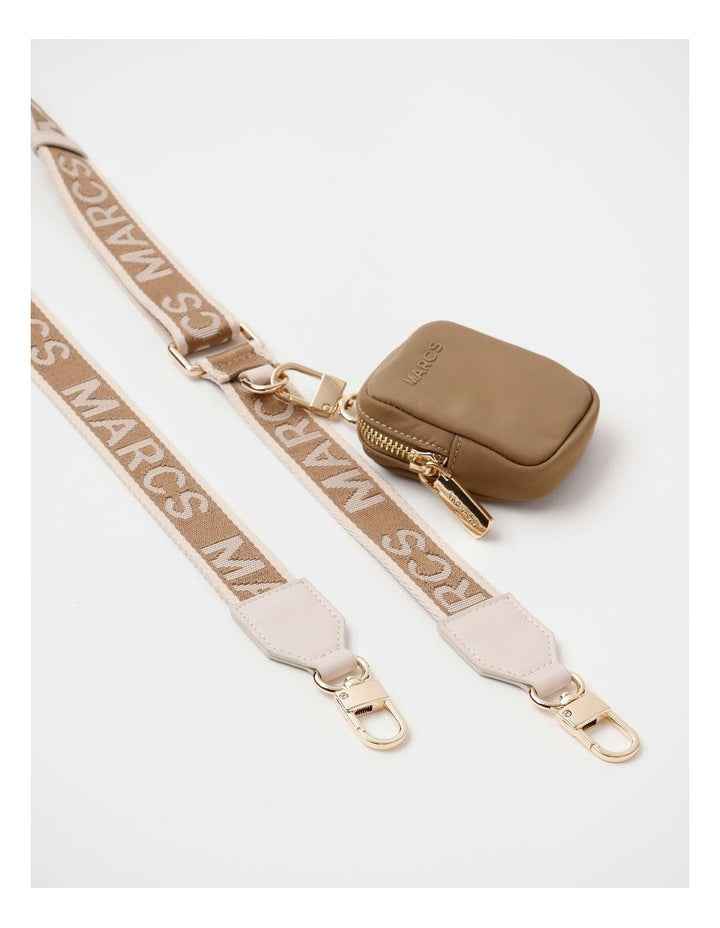 Cali Bag Strap & Pouch in Taupe Combo