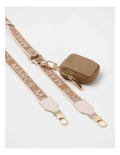 Cali Bag Strap & Pouch in Taupe Combo