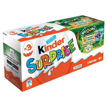 3 Pack Kinder Surprise Milk Chocolate Egg with Toy 60g