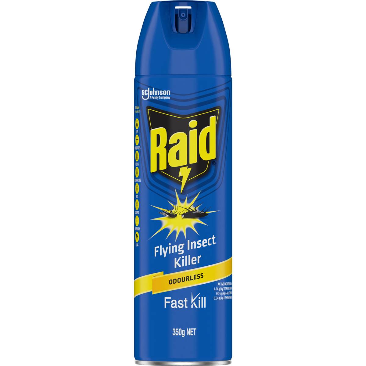Raid Flying Insect Killer Spray Odourless 350g