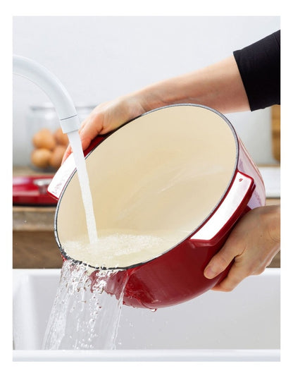 Covered Shallow Casserole 26cm 2,2L in Empire Red
