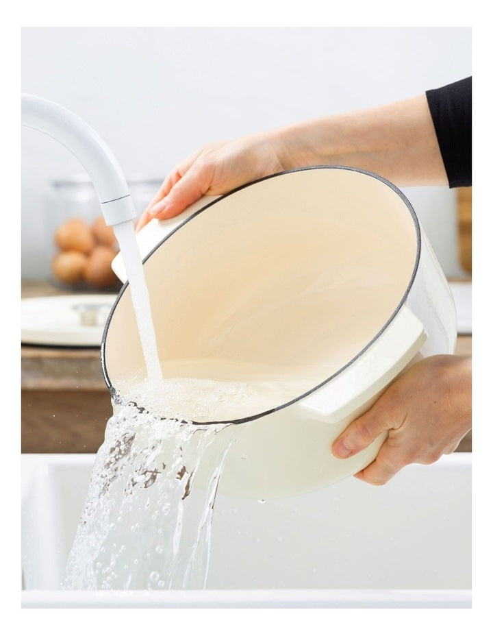 Covered Shallow Casserole 26cm 2,2L in Cream