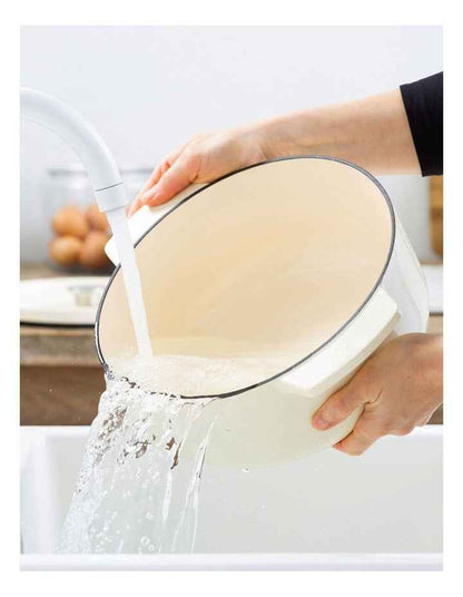 Covered Shallow Casserole 26cm 2,2L in Cream