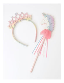 Tiara & Wand Set in Multi