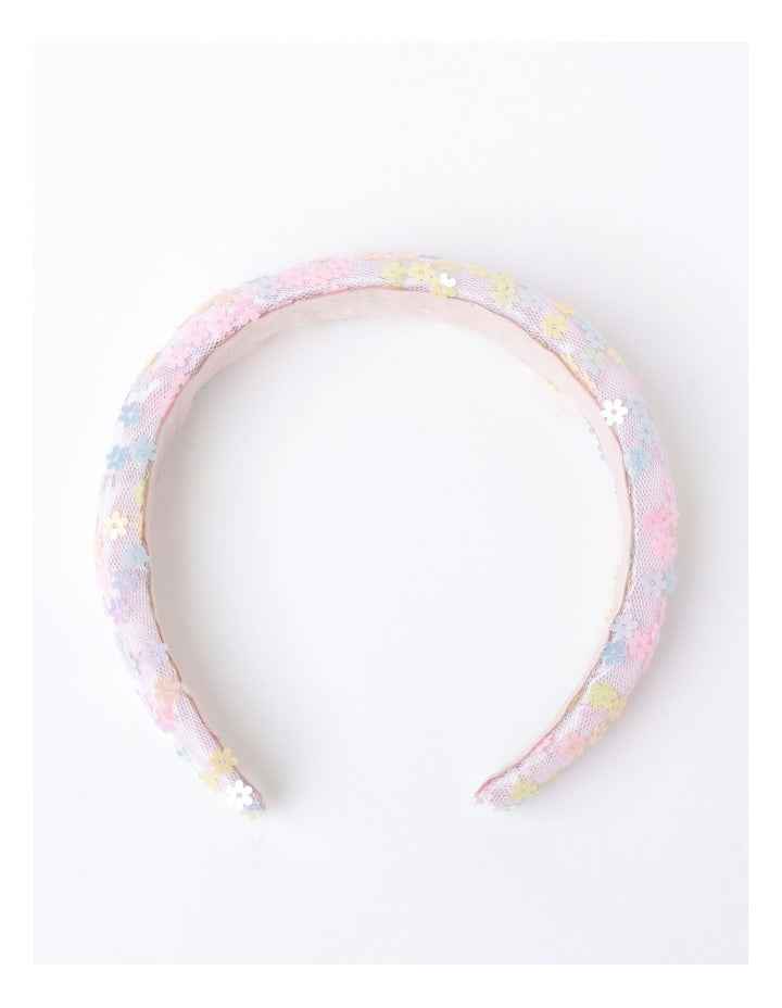 Rainbow Sequin Headband in Multi