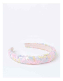 Rainbow Sequin Headband in Multi