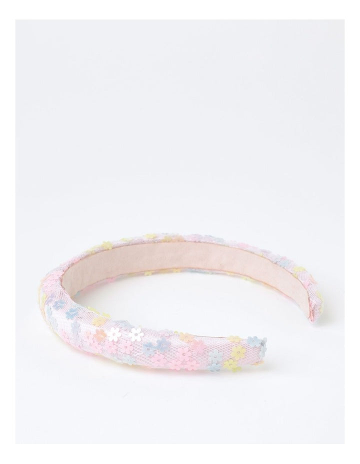 Rainbow Sequin Headband in Multi