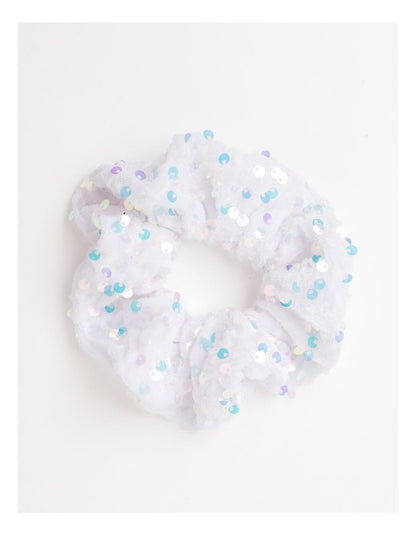 2 Pack Metallic Sequin Scrunchies in Multi