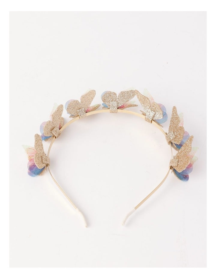 Butterfly Headband in Gold