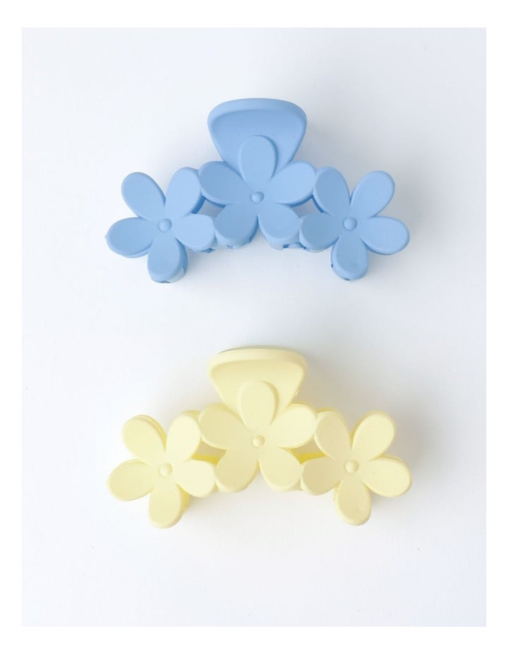 Flower Claw Clips 2 Pack in Multi