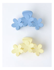 Flower Claw Clips 2 Pack in Multi
