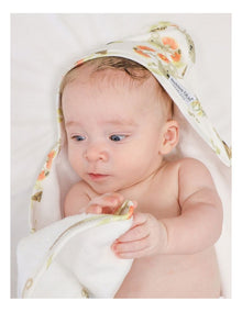 Aussie Animals Hooded Towel in Oatmeal