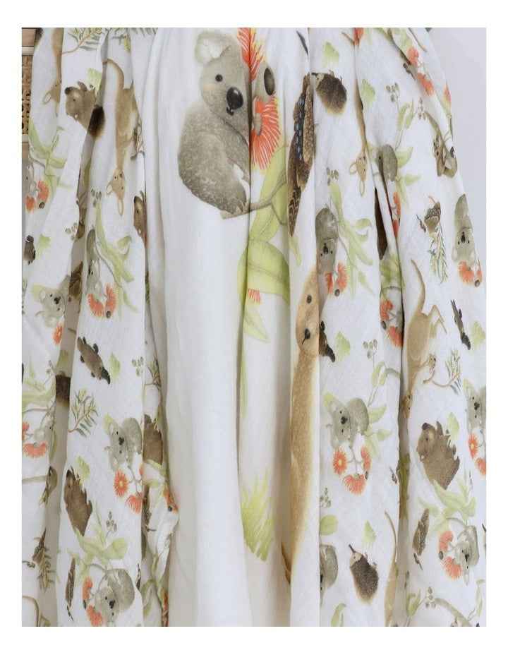 Aussie Animals Muslin Wraps 3 Pack in Oatmeal