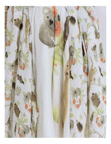 Aussie Animals Muslin Wraps 3 Pack in Oatmeal