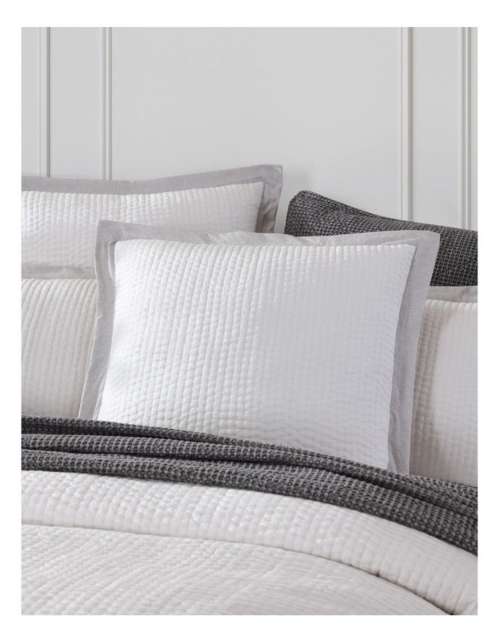 Felix Quilt Cover Set in Charcoal