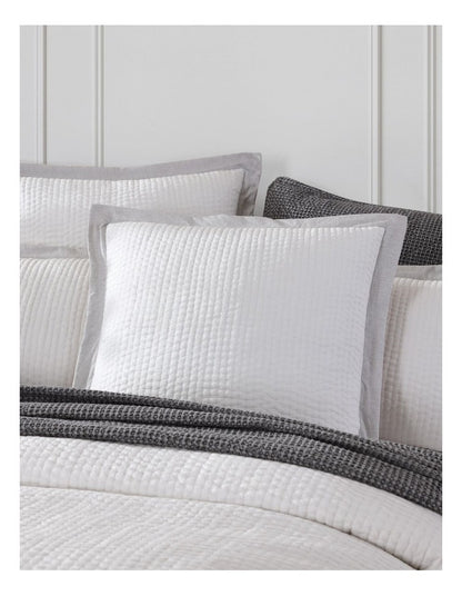 Felix Quilt Cover Set in Charcoal
