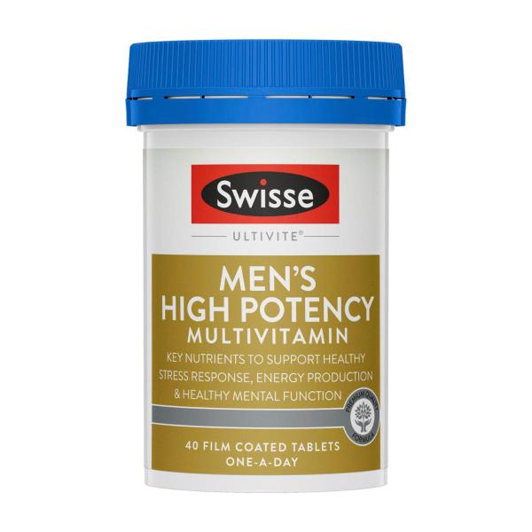 SWISSE ULTIVITE MENS HIGH POTENCY MULTIVITAMIN 40PK