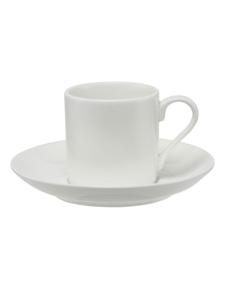 White Basics Straight Demi Cup & Saucer 100ml
