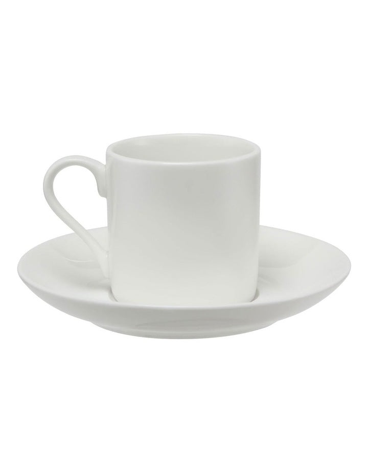 White Basics Straight Demi Cup & Saucer 100ml