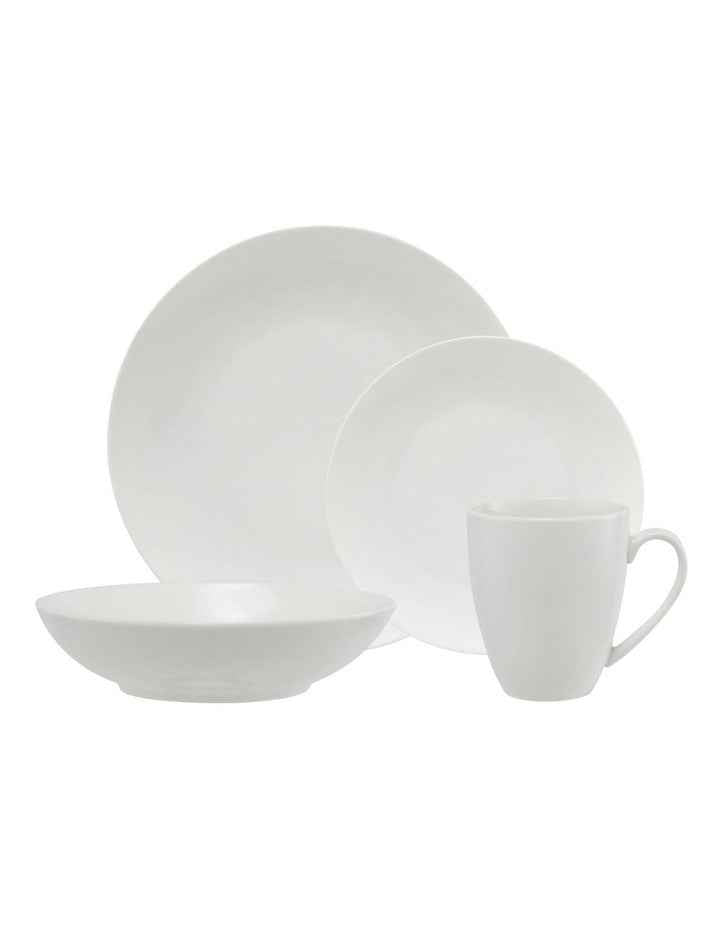 White Basics Fitzrovia Coupe Dinner Set 16 Piece Gift Boxed