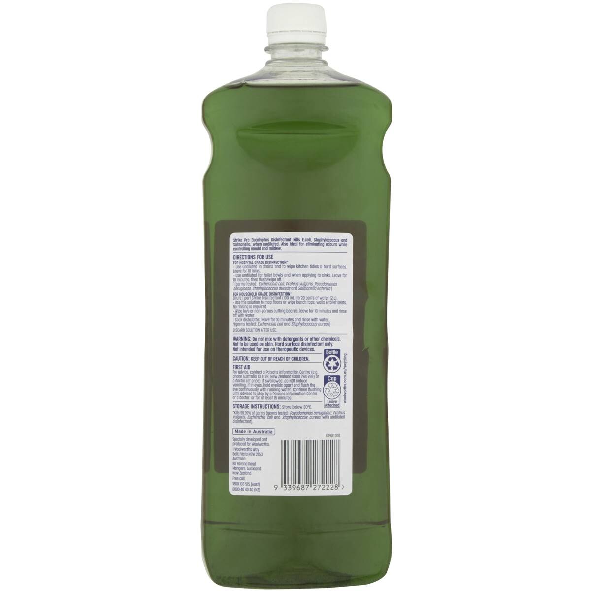 Strike Pro Disinfectant Eucalyptus Hospital Grade 1.25l