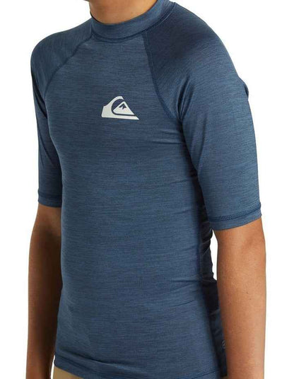 Everyday UPF50 Short Sleeve Youth Surf Tee in Vintage Indigo Heath