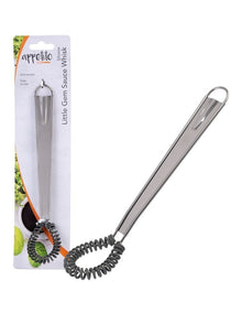 Silicone Little Gem Sauce Whisk in Charcoal Grey