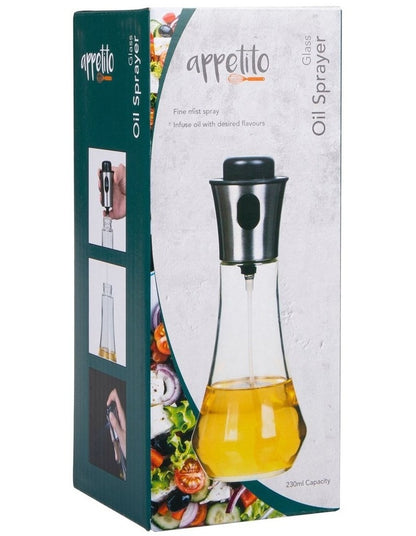 Glass Oil Sprayer in White