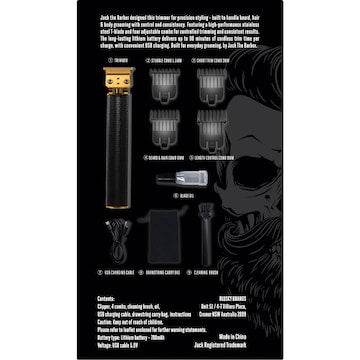 Jack The Barber Jack the Barber Hair & Beard Rechargeable Trimmer each