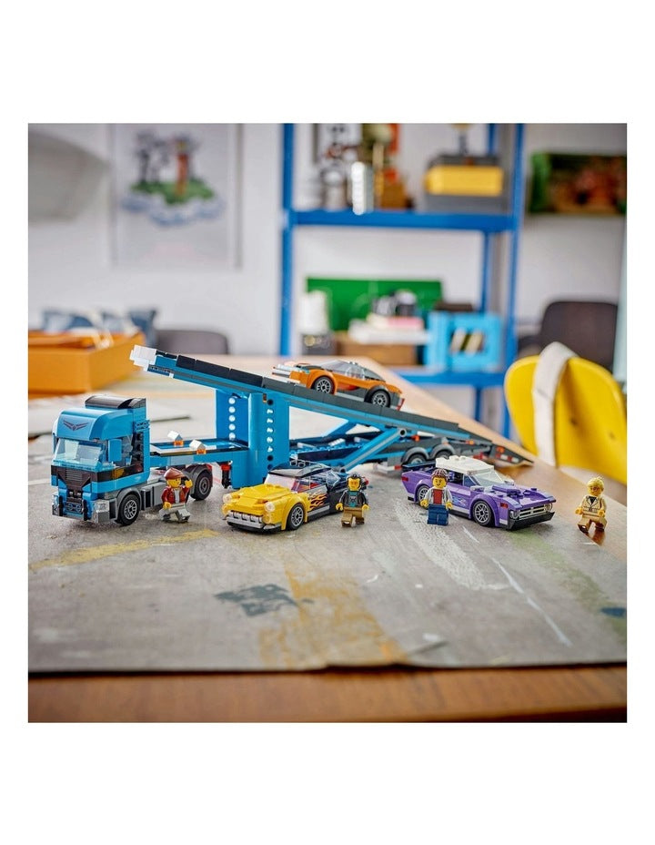 City Car Transporter Truck with Sports Cars 60408