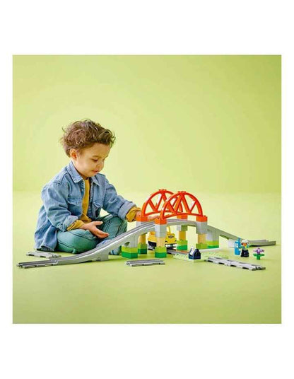 Town Train Bridge And Tracks Expansion Set 10426